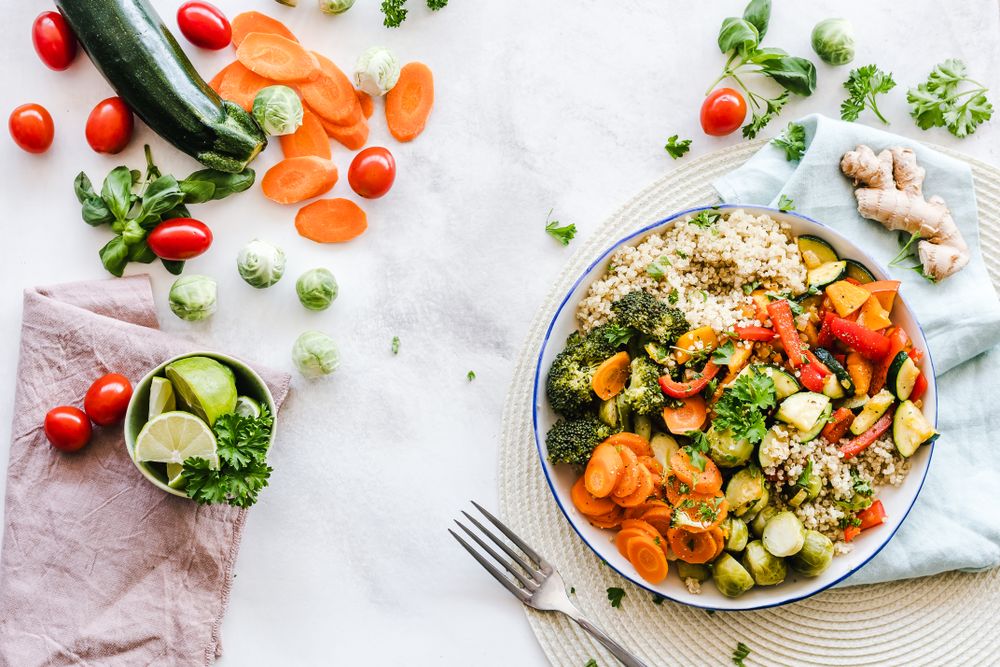 Fresh healthy homely food
